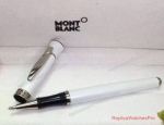  MontBlanc Pen Replica Limited Edition Rollerball Pen White & Silver Clip
